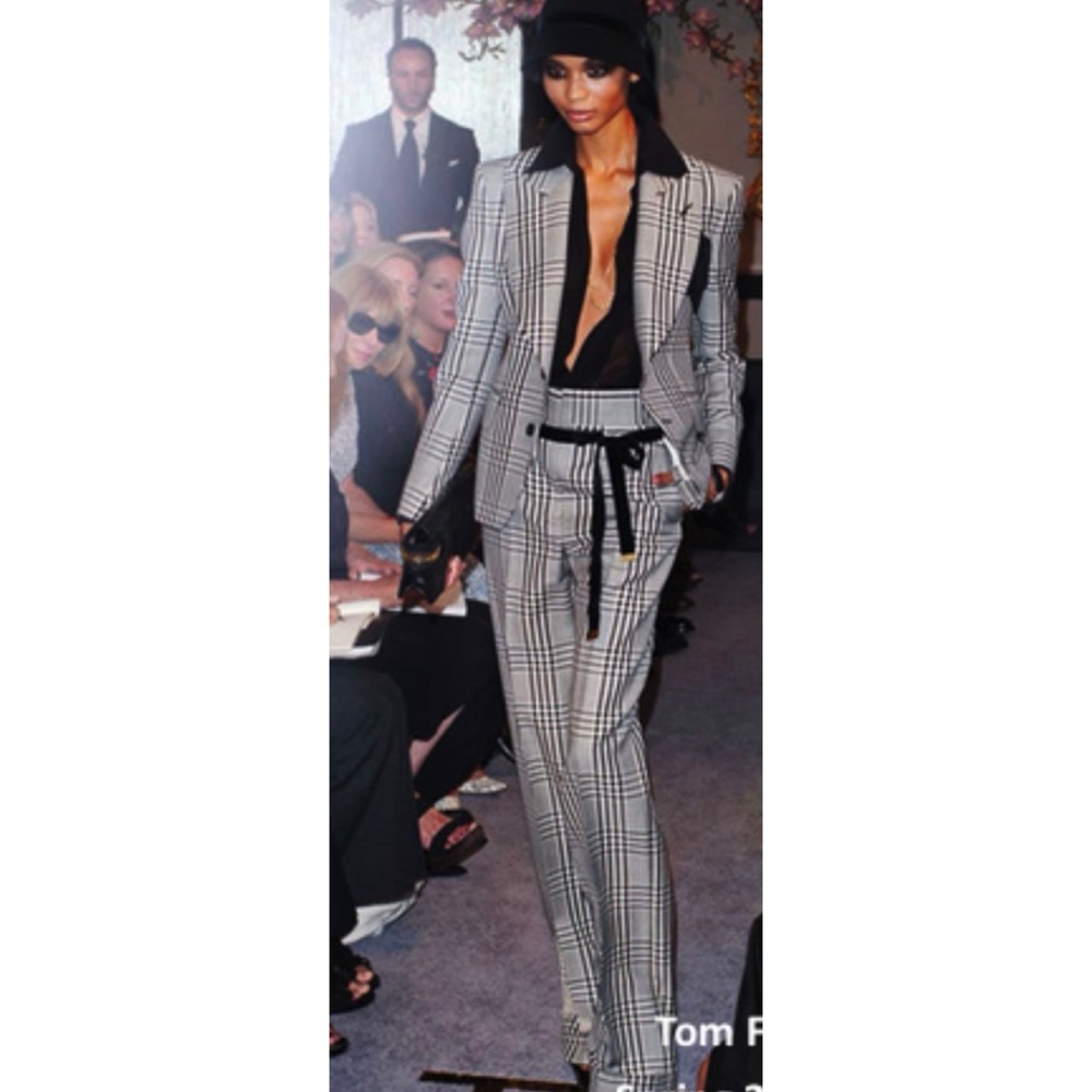 Tom Ford Black and White Pants New